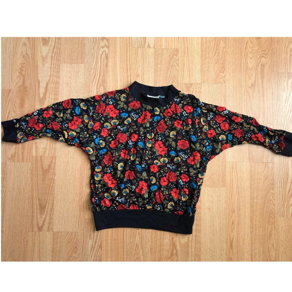 dk gold by donnkenny flower print sweater